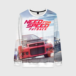 Свитшот женский Need for Speed: Payback, цвет: 3D-белый