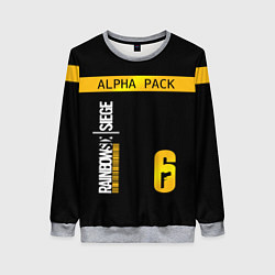 Свитшот женский Rainbow Six Siege: Alpha Pack, цвет: 3D-меланж