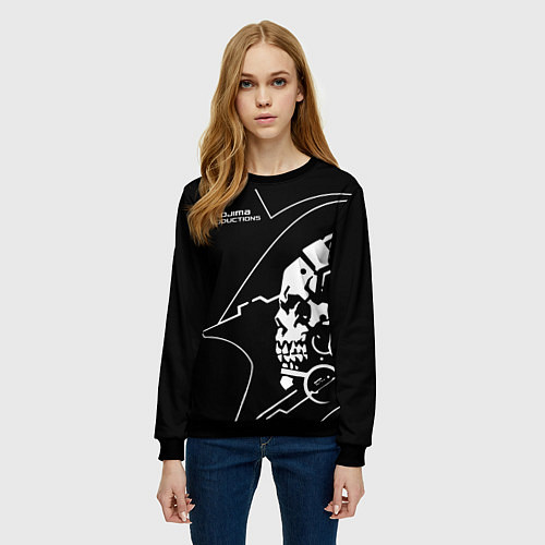 Женский свитшот Ludens Kojima Productions / 3D-Черный – фото 3