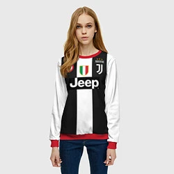 Свитшот женский FC Juventus 18-19, цвет: 3D-красный — фото 2