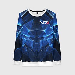 Женский свитшот Mass Effect: Blue Armor N7