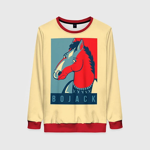 Женский свитшот BoJack Obey / 3D-Красный – фото 1