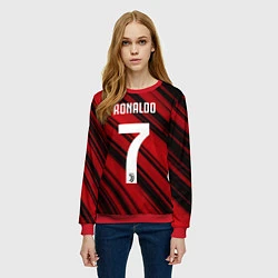 Свитшот женский Ronaldo 7: Red Sport, цвет: 3D-красный — фото 2