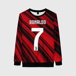 Свитшот женский Ronaldo 7: Red Sport, цвет: 3D-черный