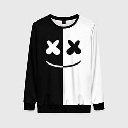 Женский свитшот Marshmello: Black & White