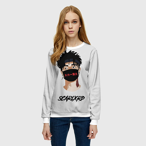 Женский свитшот Scarlxrd Man / 3D-Белый – фото 3