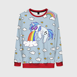 Свитшот женский Рарити пони, цвет: 3D-красный