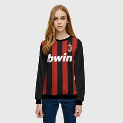 Свитшот женский AC Milan: Ronaldo Retro, цвет: 3D-черный — фото 2