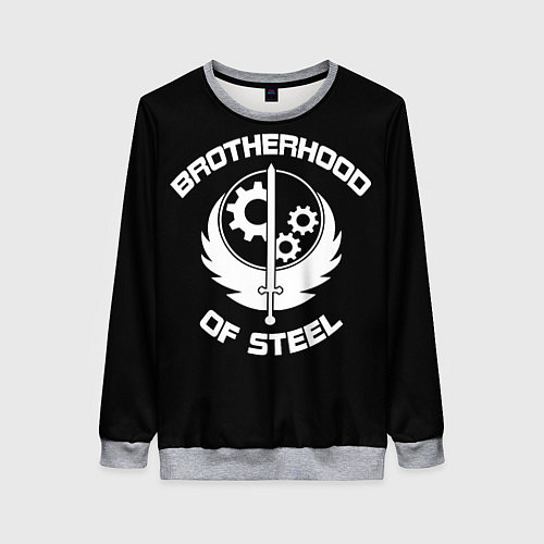 Женский свитшот Brothood of Steel / 3D-Меланж – фото 1