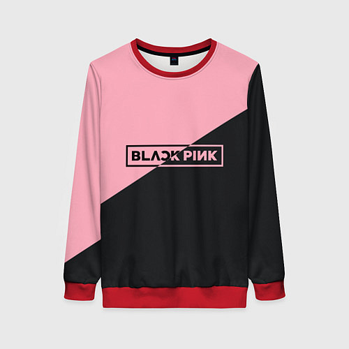 Женский свитшот Black Pink / 3D-Красный – фото 1