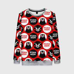 Свитшот женский Kumamon Pattern, цвет: 3D-меланж