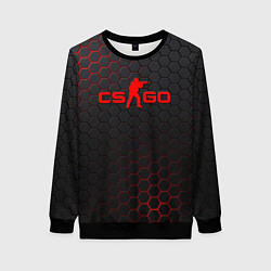 Свитшот женский CS:GO Grey Carbon, цвет: 3D-черный