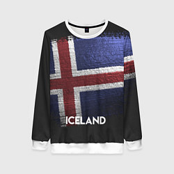 Свитшот женский Iceland Style, цвет: 3D-белый