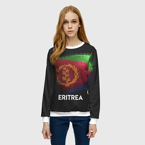 Женский свитшот Eritrea Style / 3D-Белый – фото 3