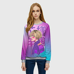 Свитшот женский Taehyung BTS, цвет: 3D-меланж — фото 2