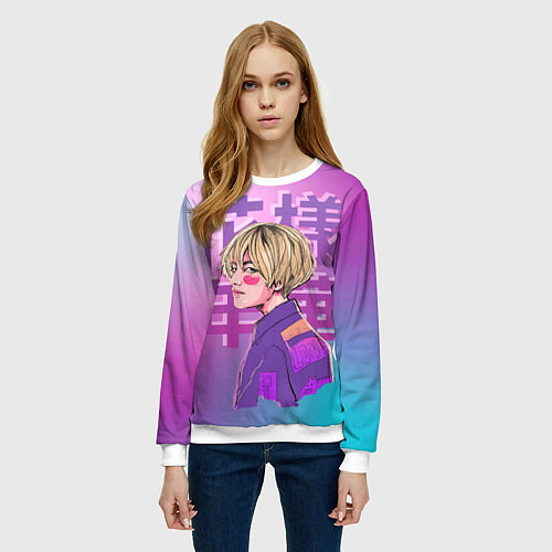 Женский свитшот Taehyung BTS / 3D-Белый – фото 3