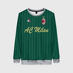 Свитшот женский AC Milan: Green Form, цвет: 3D-меланж