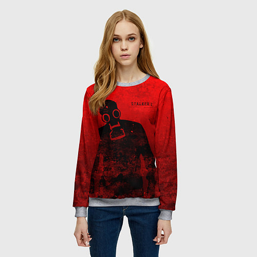 Женский свитшот STALKER 2 / 3D-Меланж – фото 3