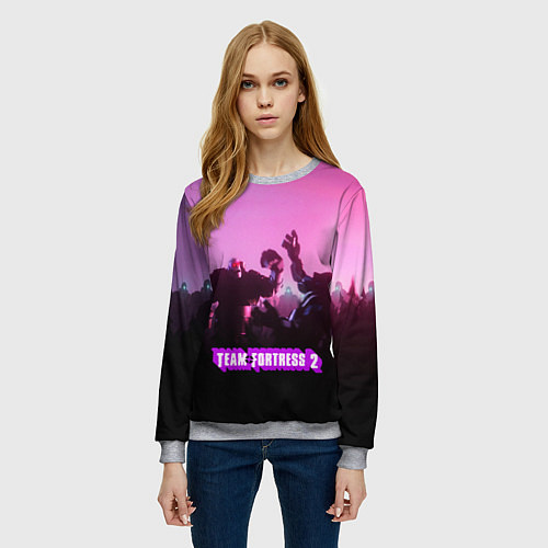Женский свитшот Team Fortress 2 / 3D-Меланж – фото 3