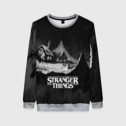 Свитшот женский Stranger Things: Black Hut, цвет: 3D-меланж