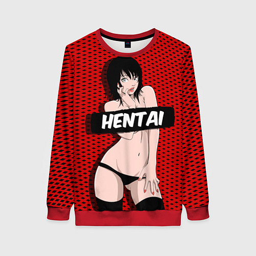 Женский свитшот HENTAI CHAN / 3D-Красный – фото 1