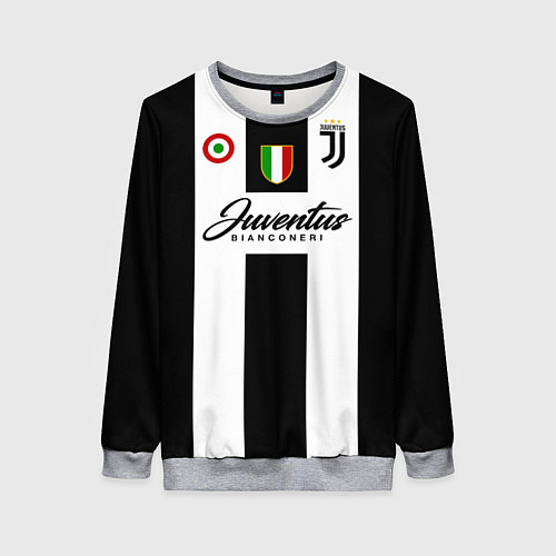 Женский свитшот Ювентус / 3D-Меланж – фото 1