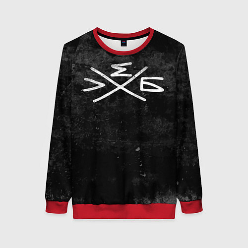 Женский свитшот ХЛЕБ / 3D-Красный – фото 1