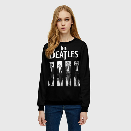 Женский свитшот The Beatles: Black Side / 3D-Черный – фото 3