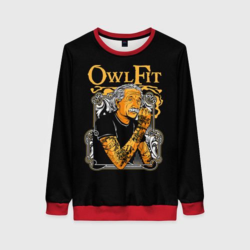 Женский свитшот Owl Fit / 3D-Красный – фото 1