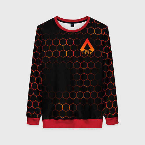 Женский свитшот Apex Legends: Orange Carbon / 3D-Красный – фото 1