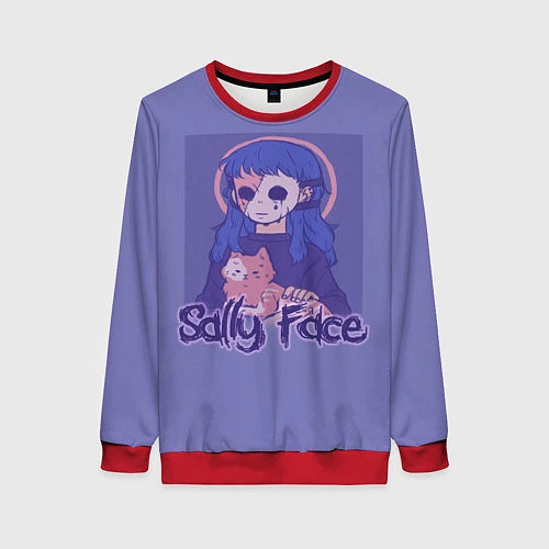 Женский свитшот Sally Face: Violet Halo / 3D-Красный – фото 1