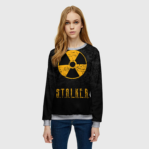 Женский свитшот STALKER: Radioactive / 3D-Меланж – фото 3