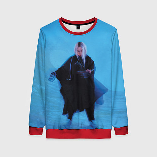 Женский свитшот Billie Eilish: Blue Fashion / 3D-Красный – фото 1