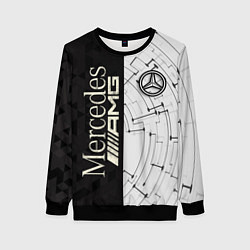 Свитшот женский Mercedes AMG: Techno Style, цвет: 3D-черный