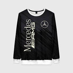Свитшот женский Mercedes AMG: Black Edition, цвет: 3D-белый