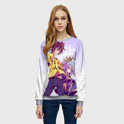 Свитшот женский No Game No Life, цвет: 3D-меланж — фото 2
