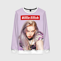 Свитшот женский Billie Eilish: Bored, цвет: 3D-белый