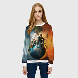 Свитшот женский Good Omens, цвет: 3D-белый — фото 2