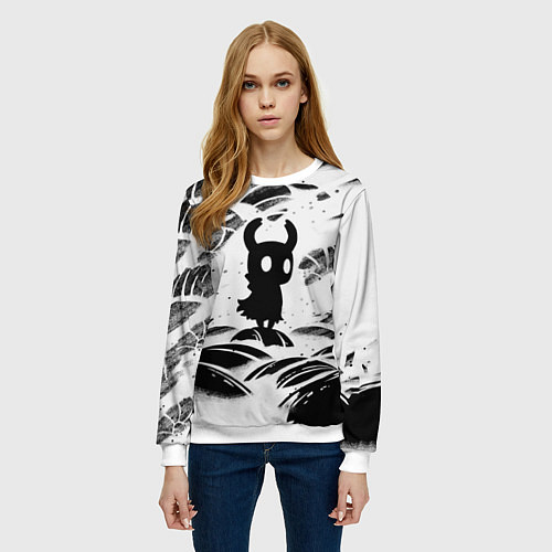 Женский свитшот Hollow Knight / 3D-Белый – фото 3