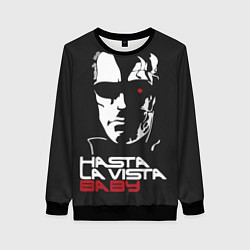 Свитшот женский Hasta la vista baby, цвет: 3D-черный