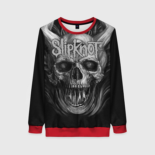 Женский свитшот Slipknot: Devil Skull / 3D-Красный – фото 1