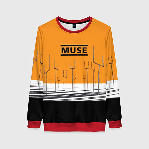 Женский свитшот Muse: Orange Mood / 3D-Красный – фото 1