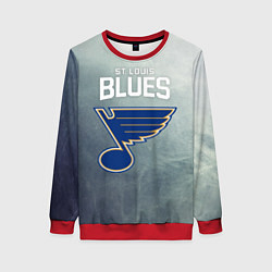 Свитшот женский St Louis Blues, цвет: 3D-красный