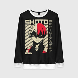 Свитшот женский My Hero Academia красные волосы, цвет: 3D-белый