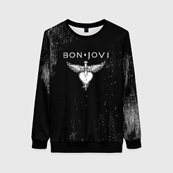 Свитшот женский Bon Jovi, цвет: 3D-черный