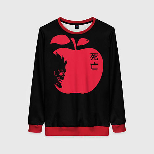 Женский свитшот Яблоко Рюка / 3D-Красный – фото 1