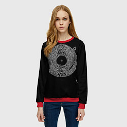 Свитшот женский Joy Division, цвет: 3D-красный — фото 2