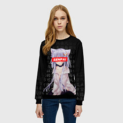 Свитшот женский SENPAI ANIME, цвет: 3D-черный — фото 2