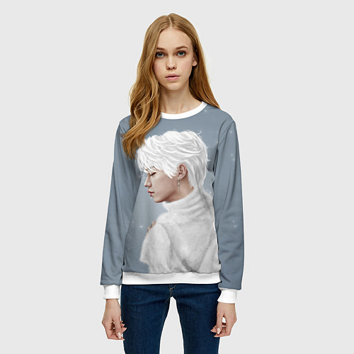 Женский свитшот Stray Kids / 3D-Белый – фото 3