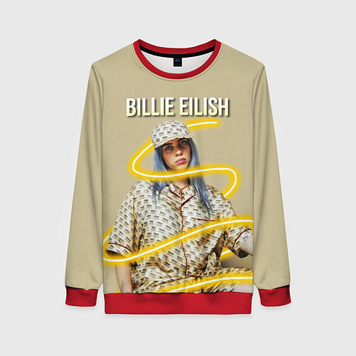 Женский свитшот BILLIE EILISH / 3D-Красный – фото 1